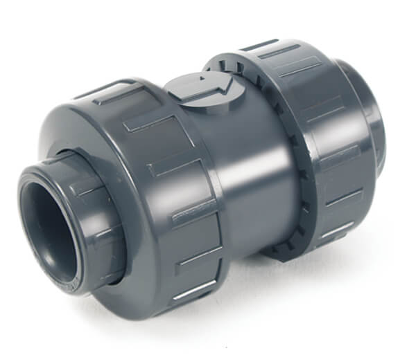 Обратный клапан ПВХ муфтовое окончание под клей (EPDM), пружина с покрытием PTFE, Comer, Италия